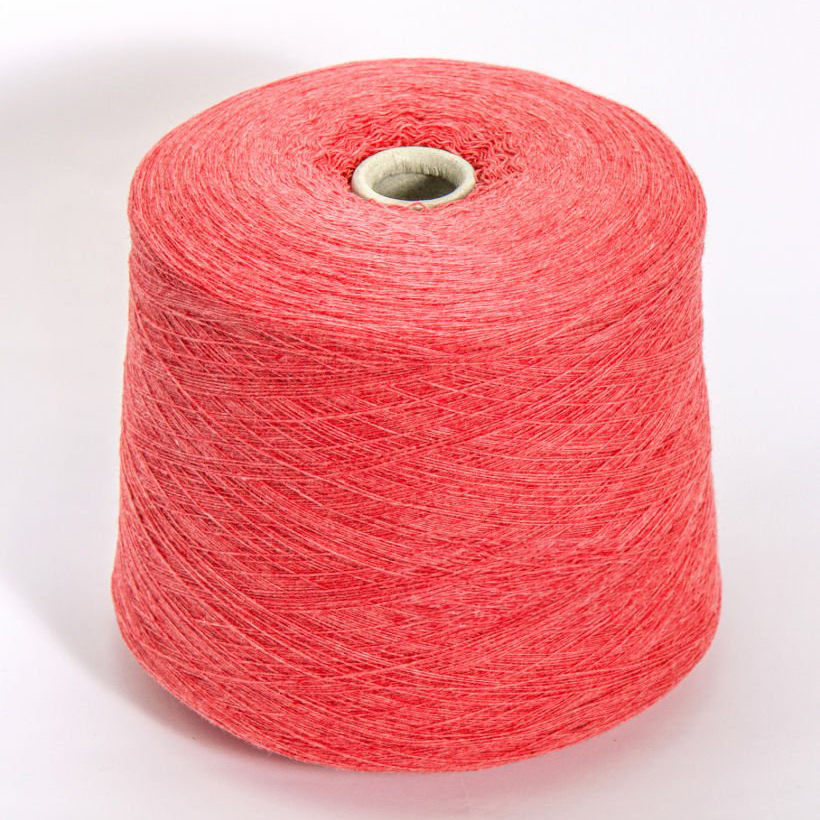 bobbin of yarn on a white background. Side view.Textile reel on isolated white background.